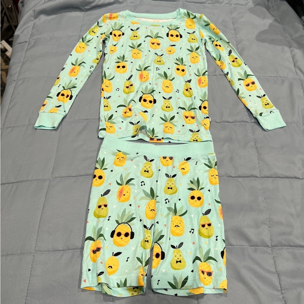 Little sleepies pineapple jams pajama set